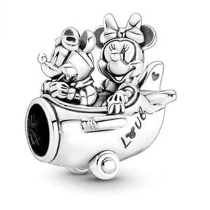 Pandora - Disney, Mickey Mouse & Minnie Mouse Airplane Charm